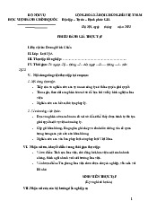 Phiếu đánh giá thực tập | Học viện Hành chính Quốc gia