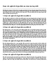 Đoạn văn ngắn kể về gia đình em chọn lọc hay nhất | Tiếng Việt 4