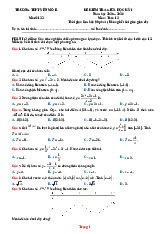 Bộ 10 Đề Kiểm Tra Giữa Học Kỳ 1 Toán 12 Các Trường 2025-2026 Có Đáp Án