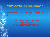 Giáo án điện tử Toán 1 bài 14 Chân trời sáng tạo : Khối lập phương, khối hộp chữ nhật