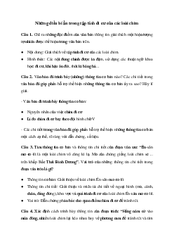 Soạn bài Những điều bí ẩn trong tập tính di cư của các loài chim - Chân trời sáng tạo