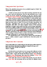 Practice: Unit 1 & 2 - Space Tourism and Social Media Impacts | Môn Writing AE2 - Trường Đại học Quốc tế, Đại học Quốc gia Thành phố Hồ Chí Minh
