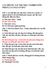 TOP 700 câu hỏi trắc nghiệm Pháp luật đại cương (Có đáp án) | Đại Học Hạ Long