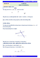 Phiếu bài tập dạy thêm Toán 6 chủ đề hình học phẳng