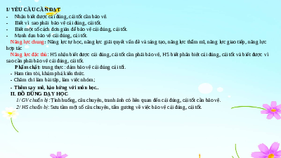 Giáo án điện tử Đạo đức 5 Bài 4 Cánh Diều: Bảo vệ cái đúng cái tốt (tiết 2)