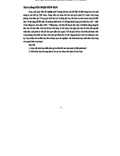 BÀI TẬP TÌNH HUỐNG MÔN HÀNH VI TỔ CHỨC - HVTC 2022