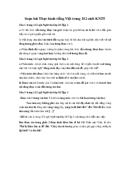 Soạn bài Thực hành tiếng Việt trang 112 sách KNTT