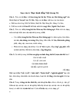 Soạn bài Thực hành tiếng Việt trang 36 - Cánh Diều 6