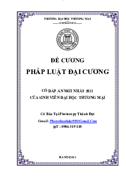 Đề cương ôn tập môn pháp luật đại cương