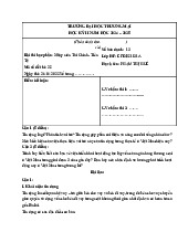 Bài Thi Học Phần: Nhập Môn Tài Chính Tiền Tệ | Đại học Thương Mại