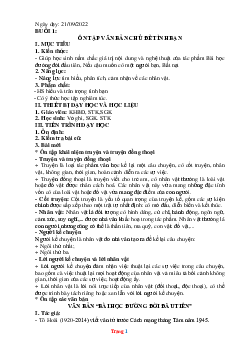 Giáo án bồi dưỡng học sinh giỏi Văn 6 kết nối tri thức trọn bộ cả năm