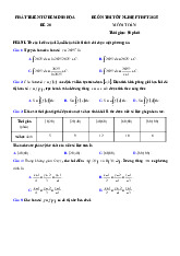 Đề thi thử tốt nghiệp THPT 2025 môn Toán bám sát đề minh họa - Đề 20