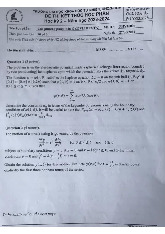 Đề thi cuối HKII học phần Phương trình toán lý năm 2024 - 2025 | Trường Đại học Khoa học tự nhiên, Đại học Quốc gia Thành phố Hồ Chí Minh