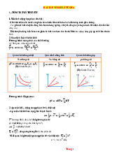 Các Dạng Toán Về Khí Lí Tưởng Vật Lí 12 Có Lời Giải