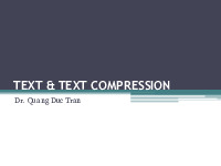 Text and Text Compression| Môn Truyền thông đa phương tiện| Trường Đại học Bách Khoa Hà Nội