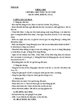 Bài 19: Sông Hương - Tiết 1+2 | Giáo án Tiếng Việt 3 | Kết nối tri thức