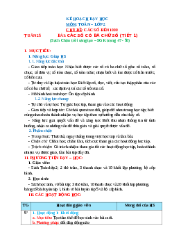 Giáo án Toán 2 sách Chân trời sáng tạo (cả năm) | Tuần 25 | Tiết 3