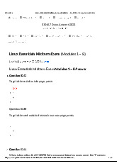 Linux Essentials Midterm Exam | Linux | Trường Đại học Khoa học Tự nhiên, Đại học Quốc gia Hà Nội