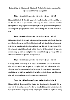 Văn mẫu lớp 6: Đoạn văn miêu tả cảm xúc của nhân vật cáo sau khi từ biệt hoàng tử bé | Kết nối tri thức