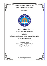 Xây dựng Kế hoạch Quản trị Thương hiệu Sữa Hạt | Bài thảo luận quản trị thương hiệu