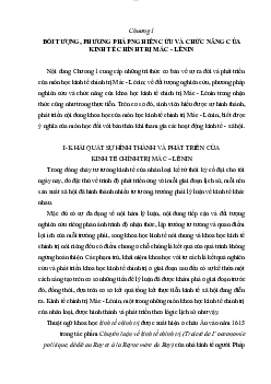 Chương 1: Đối tượng. Phương pháp nghiên cứu và chức năng Xây | môn Triết học Mác - Leenin| Đại học sư phạm Hà nội 