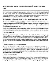 Thời gian sửa đổi hồ sơ mời thầu tối thiểu trước khi đóng thầu?