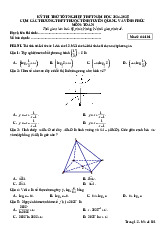 Đề thi thử TN THPT 2025 môn Toán cụm trường THPT – Tuyên Quang & Vĩnh Phúc