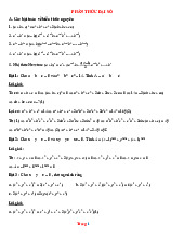 Chuyên Đề Phân Thức Đại Số Bồi Dưỡng HSG Toán 8 Giải Chi Tiết