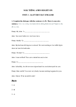 Tiếng Anh 8 Unit 2 2d Everyday English trang 29