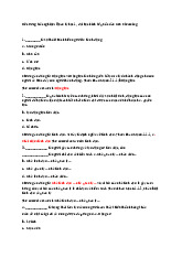 Đề cương trắc nghiệm Môn Quản lý học | Đại học Kinh Tế Quốc Dân