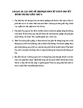 Các chủ đề seminar kinh tế vi mô-thuyết trình trong tuần thứ 8 môn Quản trị kinh doanh | Trường Đại học Kinh doanh và Công nghệ Hà Nội