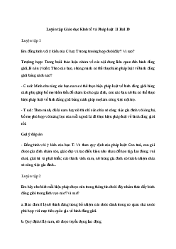 Giải Kinh tế và pháp luật 11 Bài 10: Bình đẳng trong các lĩnh vực | Kết nối tri thức