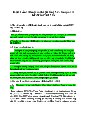 Tài liệu Topic 6 - Kinh tế quốc tế | Học viện Chính sách và Phát triển