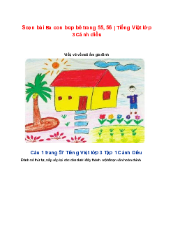 Soạn bài Góc sáng tạo trang 57, 58 | Tiếng Việt lớp 3 Cánh diều