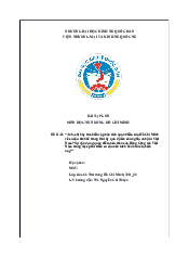 Bài tập lớn môn Tư tưởng Hồ Chí Minh| Đại học Kinh Tế Quốc Dân