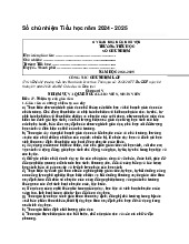 Sổ chủ nhiệm Tiểu học năm 2024 - 2025