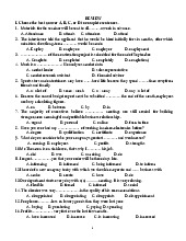 Tổng hợp bài tập tiếng anh cơ bản 2: Review | Học viện tài chính