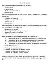 Chương 2 trắc nghiệm và bài tập tự luyện | Môn Kinh tế vĩ mô