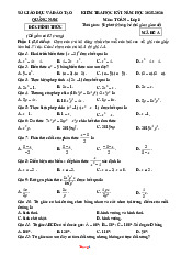 Đề Thi HK1 Môn Toán 8 Quảng Nam 2025-2026 Có Đáp Án