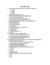 Đề ôn thi cuối kỳ môn Pháp luật kinh tế | Trường Đại học Thủy Lợi