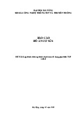 Đề cương môn lập trình mạng máy tính- Trường Đại học bách khoa - Đại học đà nẵng.