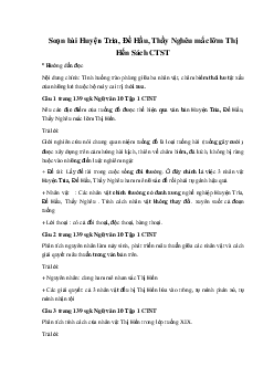 Soạn bài Huyện Trìa, Đề Hầu, Thầy Nghêu mắc lỡm Thị Hến Ngữ Văn 10 Sách Chân Trời Sáng Tạo