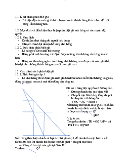 Mục đích và điều kiện thực hiện phân biệt giá của hãng có sức mạnh độc quyền | Kinh tế vi mô | Trường đại học Thương mại