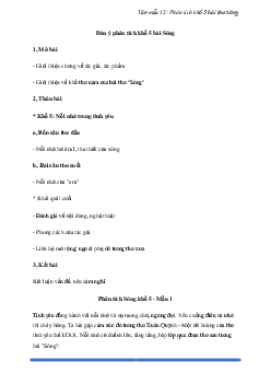 Phân tích khổ 5 bài thơ Sóng của Xuân Quỳnh hay chọn lọc | Văn mẫu lớp 12