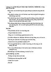 Chương 3 Lập kế hoạch thực hiện chương trình PR - Mục đích và mục tiêu môn Quan hệ công chúng | Học viện Nông nghiệp Việt Nam