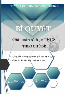 Bí quyết giải toán số học THCS theo chủ đề