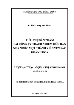 Thực trạng tiêu thụ sản phẩm yến sào |  Bài tập môn Marketing | Trường Cao đẳng thực hành FPT