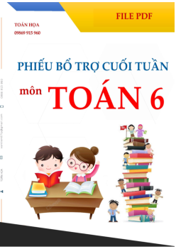 Phiếu bổ trợ cuối tuần môn Toán 6