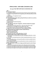 Câu hỏi trắc nghiệm chủ nghĩa xã hội khoa học | Trường đại học Quốc tế Hồng Bàng