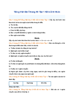 Giải SGK Tiếng Việt 5 trang 90 Bài 17: Luyện từ và câu: Sử dụng từ điển - Kết nối tri thức (Tập 1)